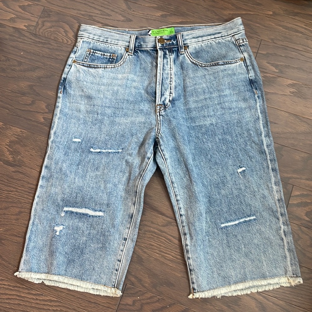 NWT sandrine rose Bermuda jean shorts